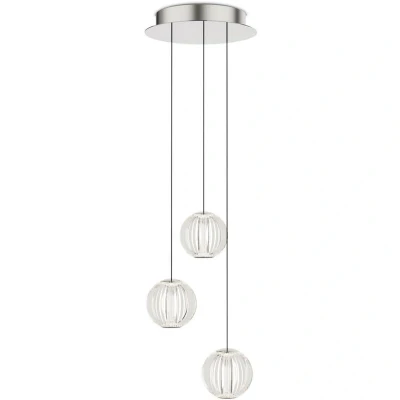 Image of Diamond LED Cluster Pendant Ceiling Light Transparent 3000K