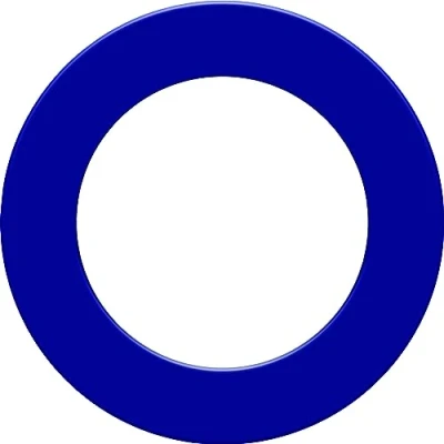 Image of Dartshopper Surround (13.5cm) Blue, Dart Board Surround, Economical &amp; Durable Prevents Damage to Both Walls and Tips, Darts