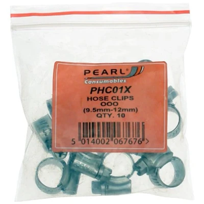 Image of Pearl PHC01X 9.5 12mm OOO Hose Clip (Pack of 10)