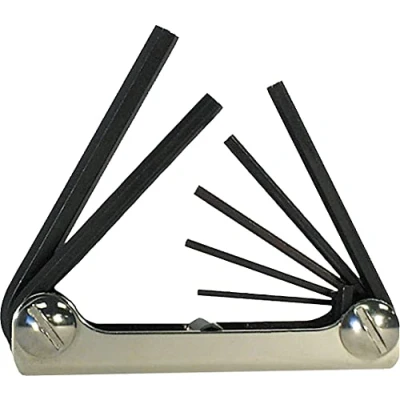 Image of EKLIND 20812 Steel Handle Fold up Hex Key allen wrench 8pc set SAE Inch Sizes 3/32 1/4