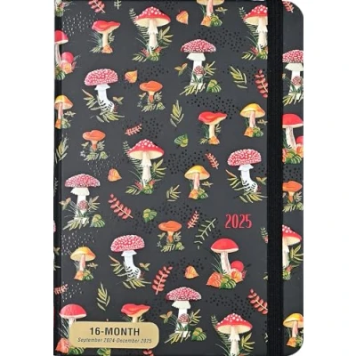 Image of 2025 Mushrooms Weekly Planner (16 months, Sept 2024 to Dec 2025)