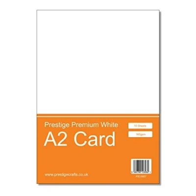 Image of Prestige A2 White Craft Card 160gsm 10 Sheets
