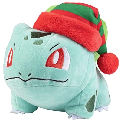 Image of Pokémon Bulbasaur Plush with Striped Hat 8 Inch Unique Accessory
