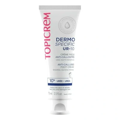 Image of Topicrem UR 10, Callus Repair Foot Cream Smooths, Nourishes, Repairs Dry and Damaged Feet Skin Care for Teens Adults Creamy Texture Tube 75 ml
