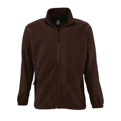 Image of SOLS Mens North Full Zip Outdoor Fleece Jacket (Dark Chocolate) Multicolour Size 2XL