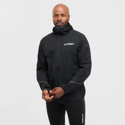 Image of Adidas Terrex Xperior 2.5L Light RAIN.RDY Jacket Hardshell jacket, Men&#039;s, Size: Medium, Black