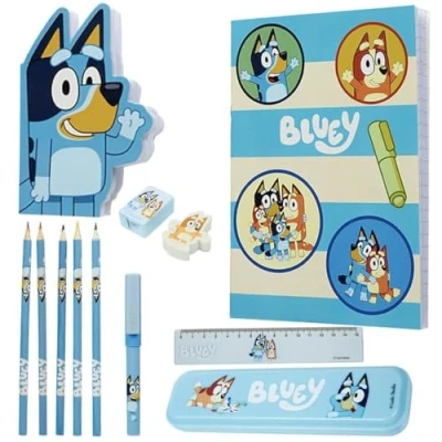 Image of Bluey School Supplies Stationery Set with Notebook for Preschool Kids Gifts