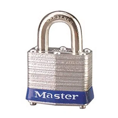Image of Master Lock 3BLU Laminated Steel Lockout Tagout Safety Padlock with Key , Blue