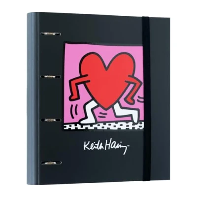 Image of Grupo Erik Keith Haring 4 Ring Binder A4 Folders 10.6 x 12.6 inches 27 32 cm A4, Ringbinder, Gifts