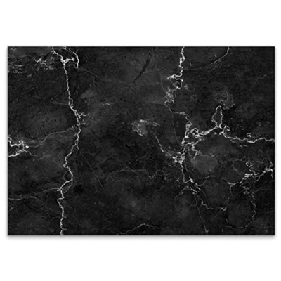 Image of #detailverliebt Placemats, 100 paper PLACEMATS DIN A3, Black, dv_334, Modern, Disposable Marble Look, 420 x 297 mm, Pieces