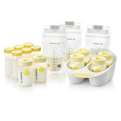 Image of Medela Breast Milk Storage Solution Set, Breastfeeding Supplies &amp; Containers, Organizer, Made Without BPA