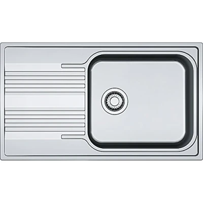 Image of Franke 101.0368.324 Kitchen Sink Made of Stainless Steel Linen SRL 611 86 XL, Grey, 86.0 x 50.0 18.0 cm