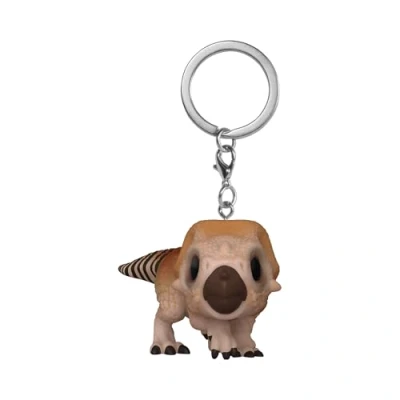 Image of Funko Pop! Keychain: Jurassic World: Rebirth Aquilops Novelty Keyring Collectable Mini Figure Stocking Filler Gift Idea Official Merchandise Movies Fans Backpack Decor