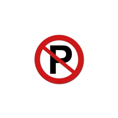 Image of Pack of 25 No Parking Stickers Hard to Remove