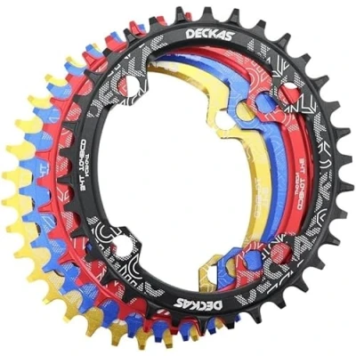 Image of SEIBES Chainring, Round Bike 104BCD 32T 34T 36T 38T 40 42 44 46 48 50 52 T Tooth MTB Road Mountain Chainwheel 104 Bcd Chainrings For Bikes(44T)