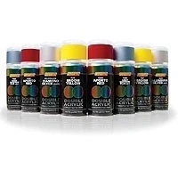 Image of Hycote Double Acrylic Aerosol Car Spray Paint, Red, 150 ml