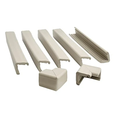 Image of Prince Lionheart Cushiony Fireplace Guard &amp; 2 Jumbo Corners Protects Child From Sharp Edges Edge Protectors 5 x 18’’/45.72cm Pieces Wipe Clean Easy Fit Neutral