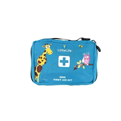 Image of LittleLife Mini First Aid Kit with CE Certified Contents, Ideal for Home and Family Holidays to Treat Common Injuries