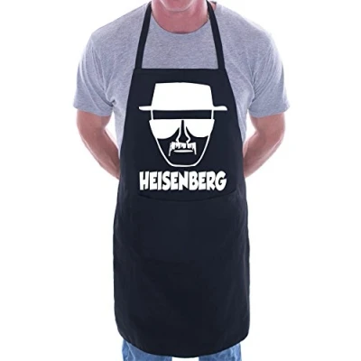Image of print4ucouk Heisenberg Breaking Bad BBQ Cooking Funny Novelty Apron Black