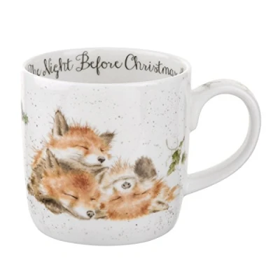 Image of Wrendale by Royal Worcester Mug The Night Before Christmas, Multi Colour
