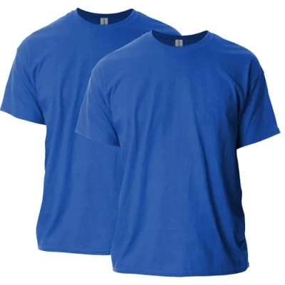 Image of Gildan Unisex&#039;s Ultra Cotton T Shirt, Style G2000, Multipack, Royal (2 Pack), 5XL (Pack of 2)