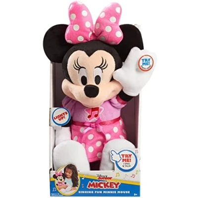 Image of Minnie Musical Soft Toy with Sound and Light Functions, 30 cm, MCN21