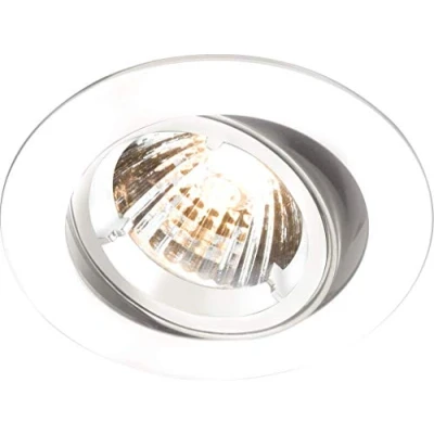 Image of KnightsBridge IP20 230V GU10 White Recessed Tilt Twist &amp; Lock Downlight