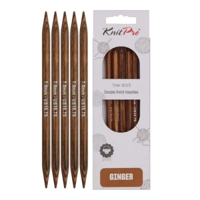 Image of KnitPro Knitting Pins, Wood, Assorted, 7mm