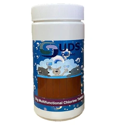 Image of SUDS ONLINE 50 x 20g CHLORINE TABLETS SWIMMING POOLS, SPA&#039;S &amp; HOT TUBS 1kg