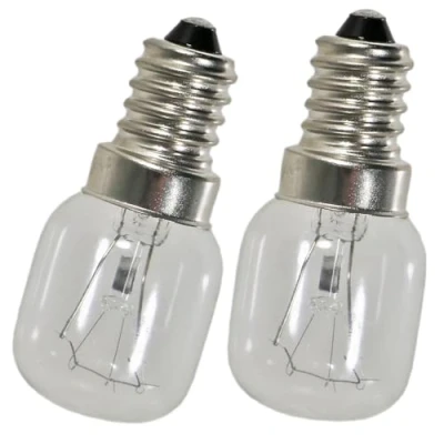 Image of SPARES2GO Light Bulb Lamp for Cannon Oven Cooker (Pack of 2, 25w, SES, E14)