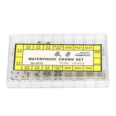 Image of Ichiias Watch Stem Extender Crowns Accessory Repair Tool Repairing Replacement Kit with Box