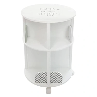 Image of Gray Round Bookcase