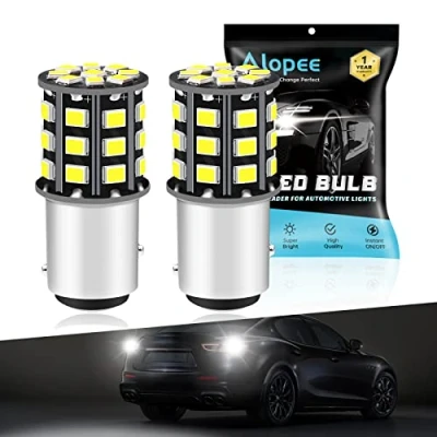 Image of Alopee P21/5W 1157 BAY15D LED Bulbs 12V 24V Extremely Bright White 2835 33 SMD Replacement for 1016 1034 7528 2057 2357 Car Interior RV Camper Parking (2 Pack)