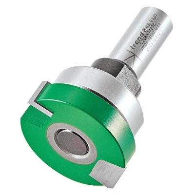 Image of Trend CraftPro Two Flute Intumescent Recessing Router Cutter Bit, 1/2 Inch Shank, 40mm Cut Diameter &amp; 10mm Length, Tungsten Carbide Tipped, C208X1/2TC