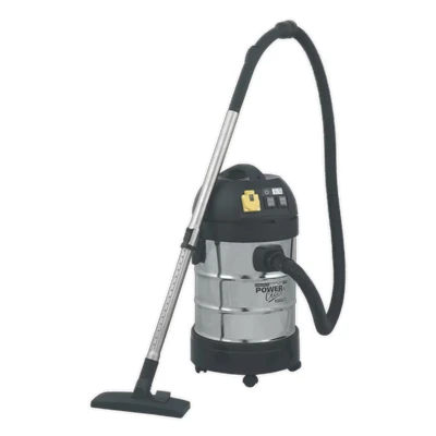 Image of Sealey Vacuum Cleaner Industrial 30L 1400W/230V Stainless Drum Auto Start