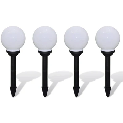 Image of vidaXL Outdoor Pathway Lamps 4 pcs LED 15 cm with Ground Spike
