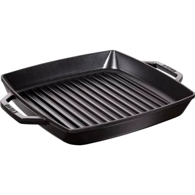 Image of STAUB Cast Iron Double Handle Grill Pan 28 x cm Black
