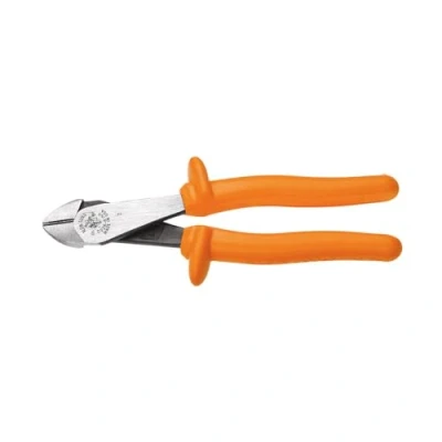 Image of Klein Tools D2000 48 INS 8 Inch Insulated High Leverage Diagonal Cutting Pliers Angled Head