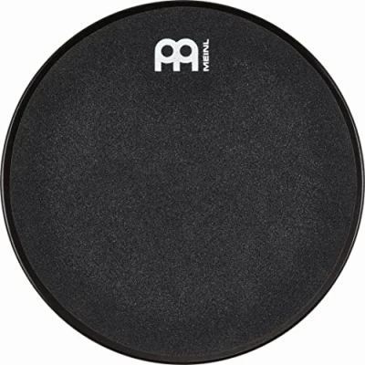 Image of Meinl Cymbals 12&quot; Marshmallow Drum Practice Pad for Ultra Quiet Sticking, Medium Rebound Black Mountable on Cymbal Stands (MMP12BK)