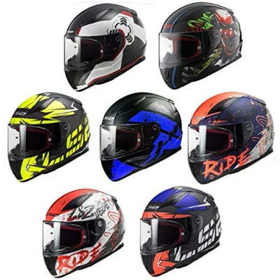 Image of Full Face Motorbike Helmet Motorcycle Adult Rider Biker Sports Crash LS2 FF353 RAPID All Colors and Sizes (Nardo Grey, 3XL)
