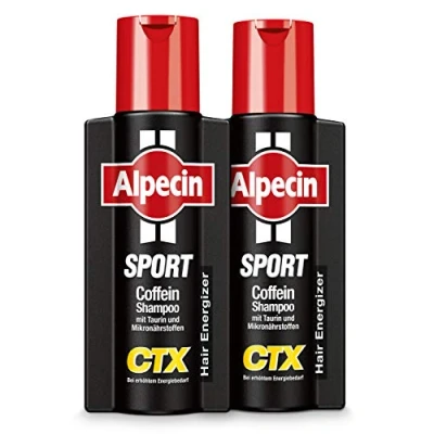 Image of Alpecin Sport Caffeine Shampoo CTX 2 x 250 ml for Sports Load Energy Strong Hair Care Men Made in Germany