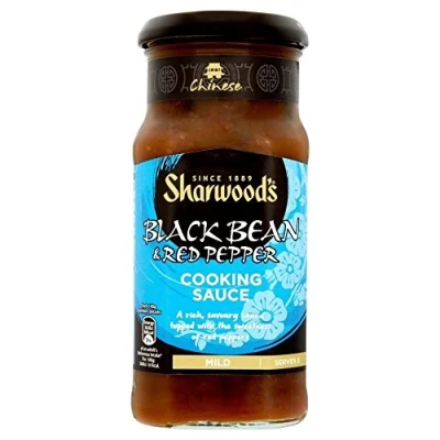 Image of Sharwood&#039;s Cooking Sauce Black Bean &amp; Red Pepper (425g) Pack of 2