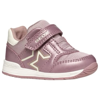 Image of Geox Baby B RISHON Girl A Sneaker, 2 UK Child Silver
