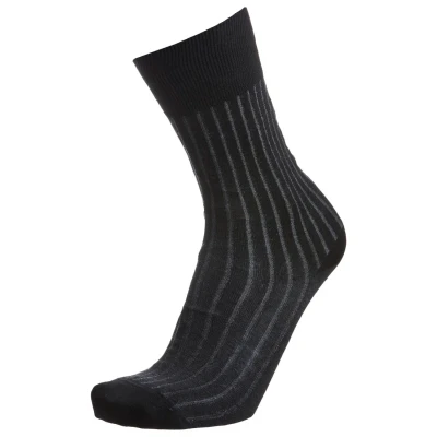 Image of FALKE Men&#039;s Shadow M So Cotton Patterned 1 Pair Socks, Grey White 3030, 11.5 12.5