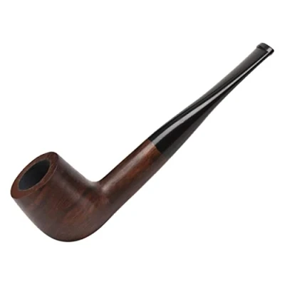 Image of KINHA Multi Style Handmade Straight Stems Wooden Ebony Pipes Smoking Pipe With 9mm Filter