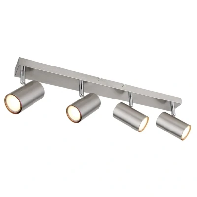 Image of Robby Ceiling Spotlight Bar Nickel Matt 4x GU10