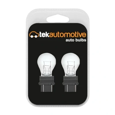 Image of Tek Automotive 180 P27/7W Car Bulbs Brake Light Bulb Tail Reverse Fog Indicator 3157 12V 27/7W W2.5x16Q Twin Pack