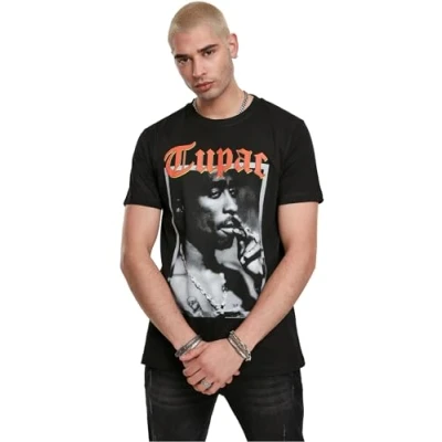 Image of Mister Tee Herren Tupac California Love T Shirt, Black, XL