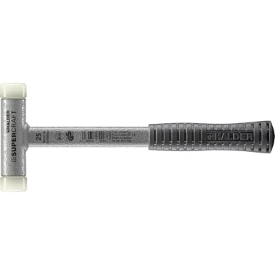 Image of Halder 3377025 Nylon Mallet with Anti Slip Grip, Multi Colour, 25 mm