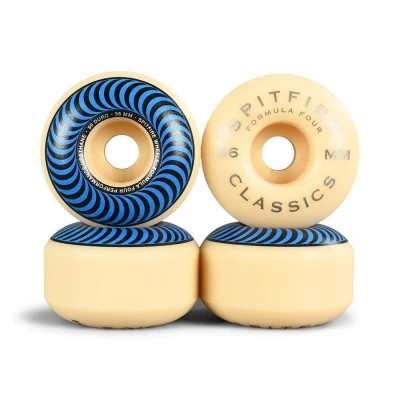 Image of Spitfire Unisex Adult Formula Four Classics 99 Classic Shape. The #1 Shape In Skateboarding Worldwide Proven for Speed and Control. Blue, 56mm